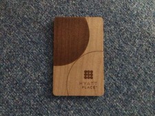 Hyatt place London Hotel Key Card Wooden Wood new