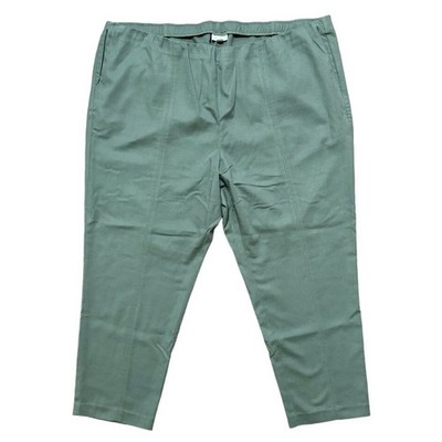 J.JILL Essential Cotton Stretch Pull On Pants in Coriander Green  WOMEN'S 26