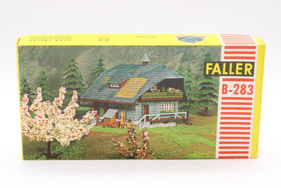 Faller Nr. B-283 Häuschen Leerkarton OVP W.-Germany Eisenbahn Vintage