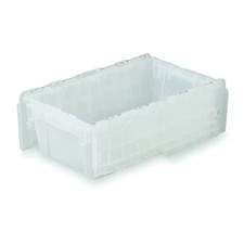 Orbis Fp075 Clear Attached Lid Container, 5.23 Gal Volume Cap., 19 3/4 In L, 11