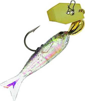 Z-Man Flashback Mini Chatterbait, Gold/Black, 1/8-Ounce