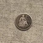 Semi-Key Date 1864-S Liberty Seated Silver Half Dime  Free US Shipping QA