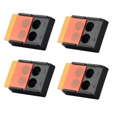 4 Pcs Dental Shading Light Box 4 Holes Composite Resin Mixing Well Palette Cover