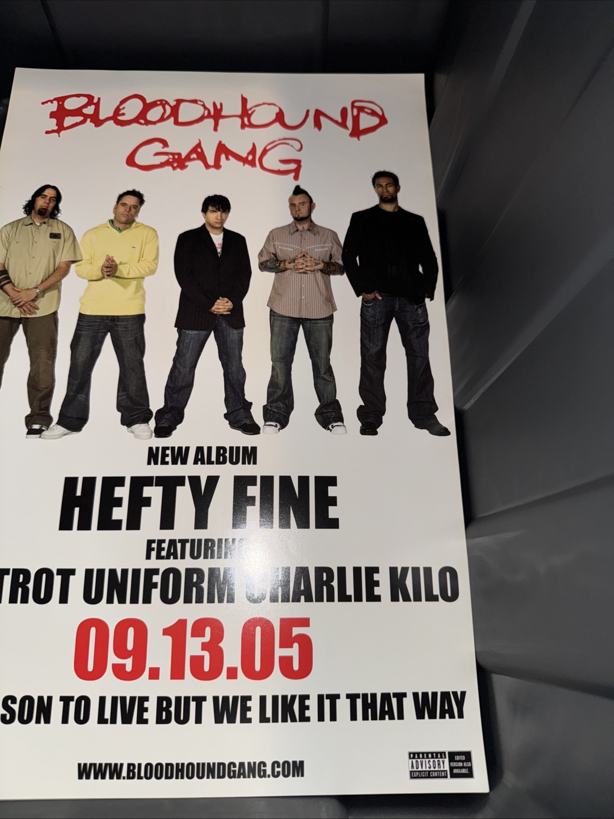 Bloodhound Gang Hefty Fine 11 X 17“ Promo Poster 2005
