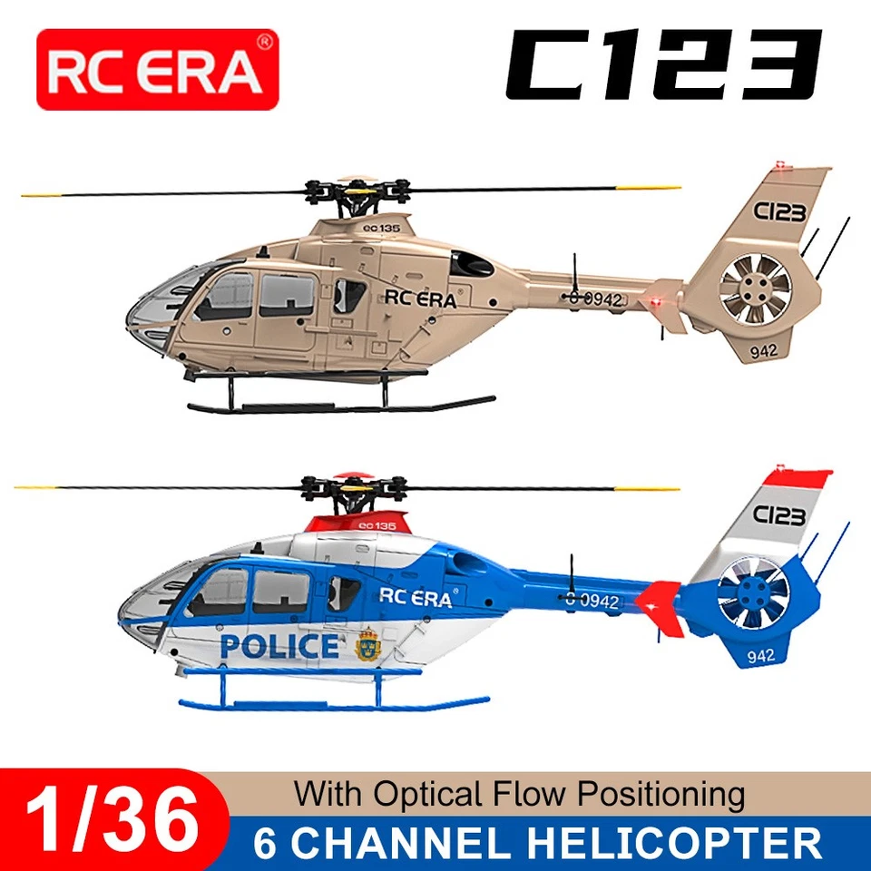 RC ERA EC135 RC Hubschrauber 6CH 6-axis Gyro Optical Flow Positioning 3DFlugzeug - Bild 3 von 4