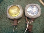 1930's 1940's VINTAGE US PIONEER 145 FOG LIGHT PAIR ORIGINALS PATINA CAR TRUCK