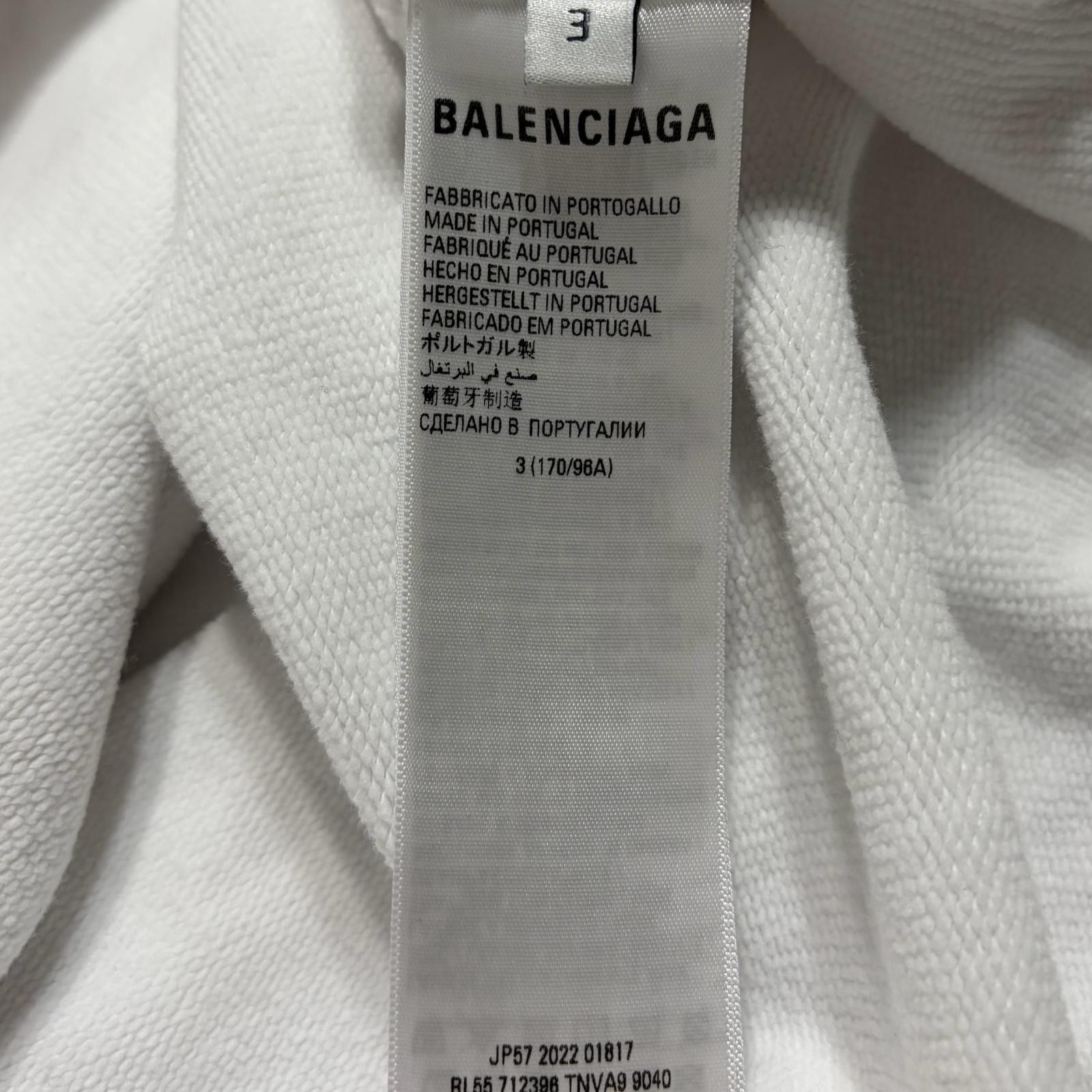BALENCIAGA/L (3)/White/Adidas Original Collaboration Hoodie/Model Number 712396 thumbnail 5