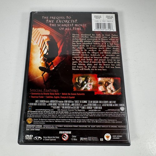 Exorcist The Beginning DVD Widescreen Edition David Bradley Horror Movie Prequel - Picture 3 of 7