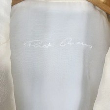 Rick Owens Silk 100 Draping White Jacket Price 3,000,000 KRW Official