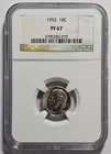 1953 Roosevelt Proof Silver Dime 10c Coin ~ NGC PF 67