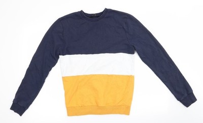 Pullover Sweatshirt Herren UK Größe S Pfauenblau