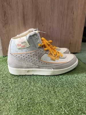 Nike Air Jordan 2 Union Rattan Grey Fog UNLA Size 10.5 DN3802-200 - Pre Owned