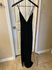 Black Formal lovers  Friends Dress With Slit Size Medium