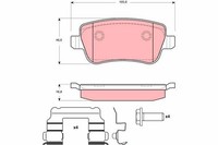 1 X Bremsbelagsatz BremsbeläGe TRW GDB1638 FüR Fiat Croma