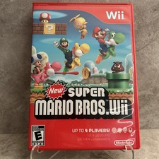 New Super Mario Bros. Wii (Wii, 2009) No Manual, Has Scratches, Tested And Works