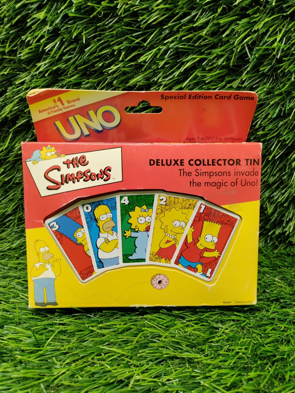THE SIMPSONS 2001 UNO Special Edition Card Game Deluxe Collector Tin / NEW