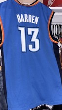 James Harden Oklahoma City Thunder NBA Jersey Men M Road Blue 2012 HWC Rare Vtg