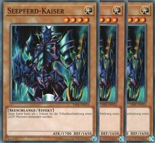 yugioh 3x Seepferd-Kaiser YSKR-DE016 COMMON DEUTSCH