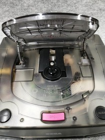 SEGA Saturn HST-0021 skeleton Clear black w/Controller from JAPAN