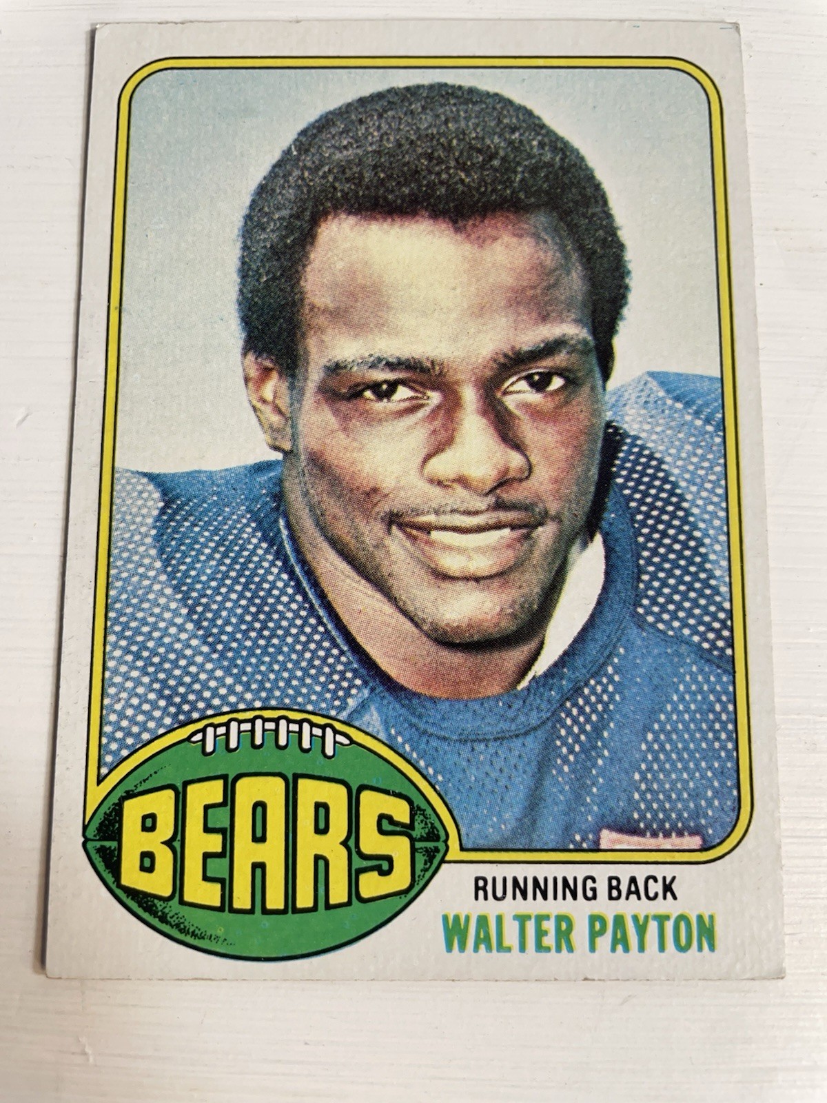 Topps 1976 Walter Payton #148 Chicago Bears Card + Football & Baseball Cards