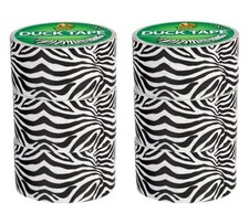 Zebra Print Adhesive Tape for Crafting DIY Projects 6 Roll Pack Duck Tape