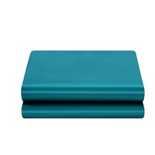 Satin Flat Sheet Only, King Flat Sheet, 1 - Piece Teal Top Sheet, Extra Soft ...