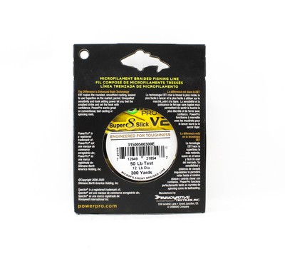 Ligne De Pêche Power Pro Super 8 Slick Spectra - 50 Lb 300 Yards - Verte - Neuve
