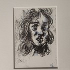 Original Handmade Ink Drawing Abstract Art on Paper Matted & Framed Signed — photo 2