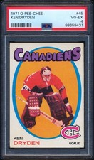 1971 O-Pee-Chee #45 Ken Dryden PSA 4 HOF RC DEAD CENTERED