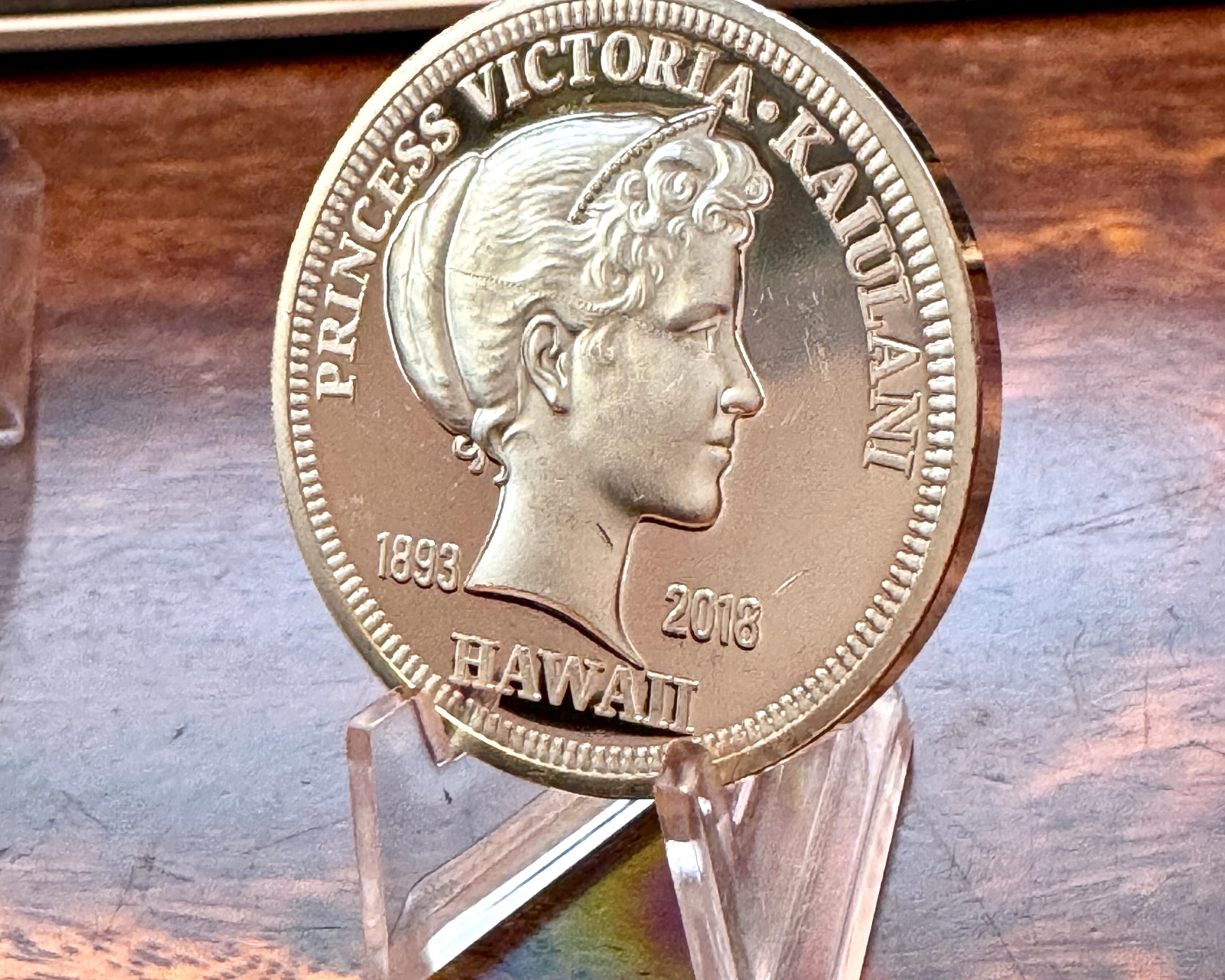 Royal Hawaiian Mint Kaiulani Princess Of Hawaii Akahi Dala 1 Oz RARE .999 Silver