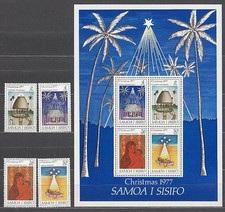 Samoa - Courrier Yvert 400/3+H 14 ** MNH Noël