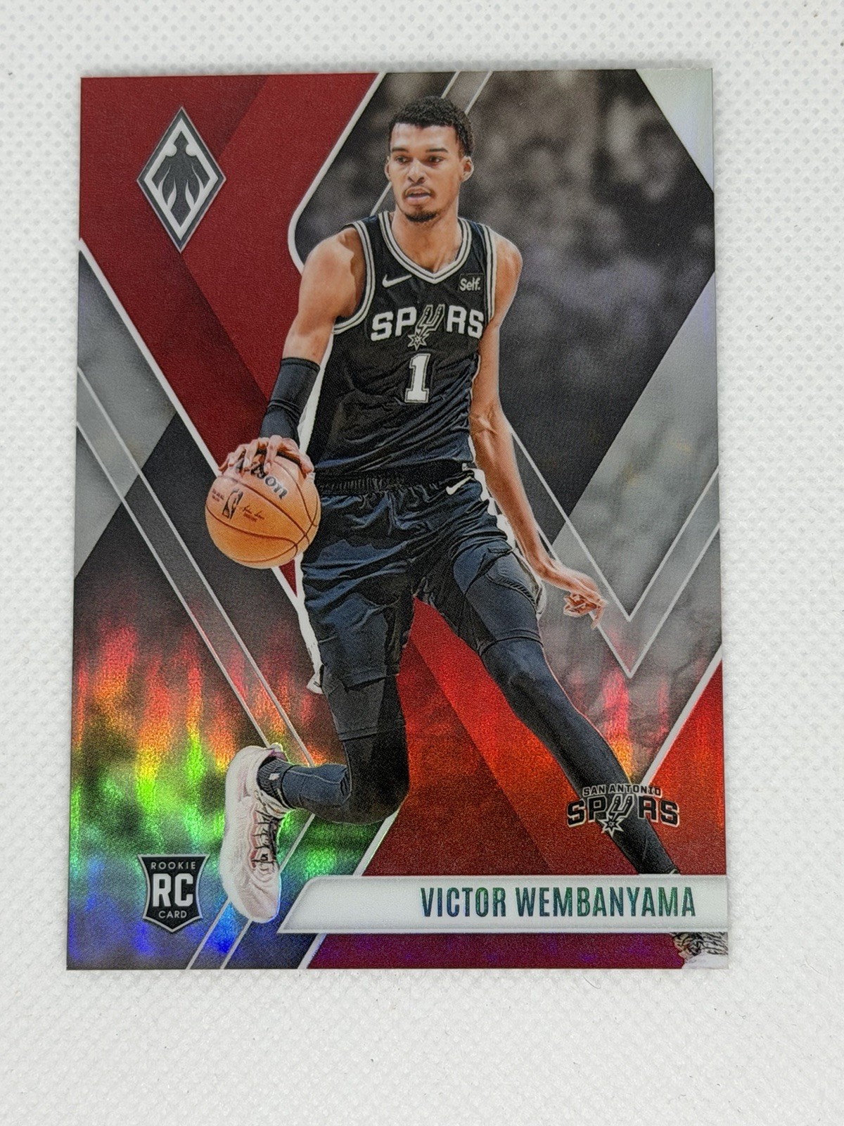 2023-24 Panini Phoenix Basketball Victor Wembanyama RC Rookie Red /199 #256