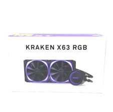 NZXT Kraken X63 RGB 280mm Liquid CPU Cooler RL-KRX63-RW White "User Manual Miss"