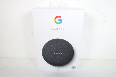 Google Nest Mini2ndGenerationSmartSpeakerwithGoogle Assistant-Charcoal Pre-Owned