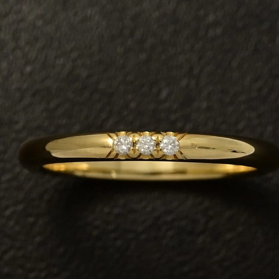 TIFFANY & Co. Anillo de diamantes Forever Wedding 0,1 bandas 3 piezas/oro amarillo de 18 quilates Foto 4 de 4