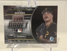 Paul Skenes 2023 Bowman Draft Chrome Draft Night - Rookie RC Investment Pirates 
