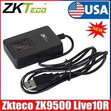 ZKTeco ZK9500 Live10R Indoor Biometric Fingerprint USB Scanner Reader Sensor US