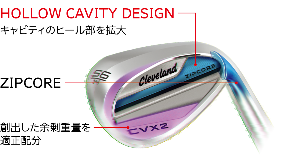 Cleveland CVX 2 ZIPCORE Wedge Club 56-14 MODUS3 Tour 115 Steel