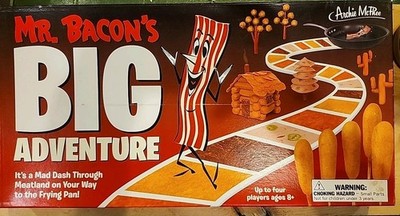 Mr. Bacon's Big Adventure Board Game Travel Through Meatland Complete 2009