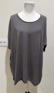 James Perse Gray Knit Top Size 4 Extra Large
