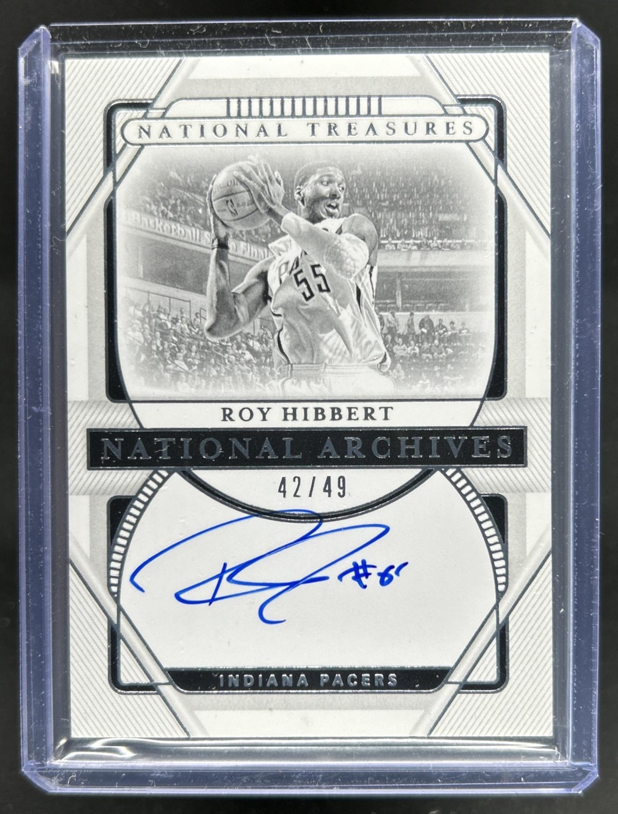 2020-21 Panini National Treasures Roy Hibbert Archives Ink Auto #/49 Pacers