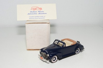DURHAM DC-10 CHEVROLET CABRIOLET DELUXE COUPE DECKEN UNTEN 1941 D BLAU MINT...