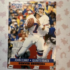 Pro Set 1991 NFL Base Set John Elway Denver Broncos #138 Football Card