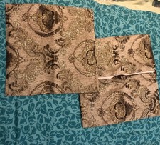 set of 4 beautiful Golden cushion covers - 2 pairs 44 x 44 cms & 53 x 53 cms