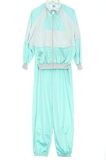 RODEO Web Twin Set Damen Twin Set Gr. DE 40 türkis-hellgrau Casual-Look