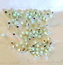 Swarovski 5328 3mm bicone beads Chrysolite Opal AB2X 36pcs 