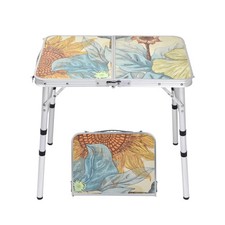 Small Folding Camping Table, 2ft Portable Picnic Table Aluminum 24" x 16", 3 ...