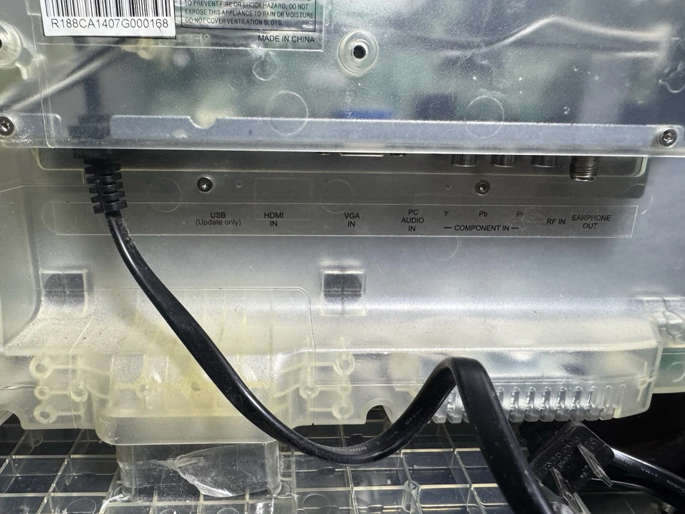 RCA 19" Inch LED Clear Prison HD TV DETG188R No Remote- Tested - Image 4 of 4