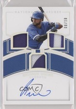 2018 Panini National Treasures Holo Silver 8/10 Richard Urena #RTM-RU Auto no9