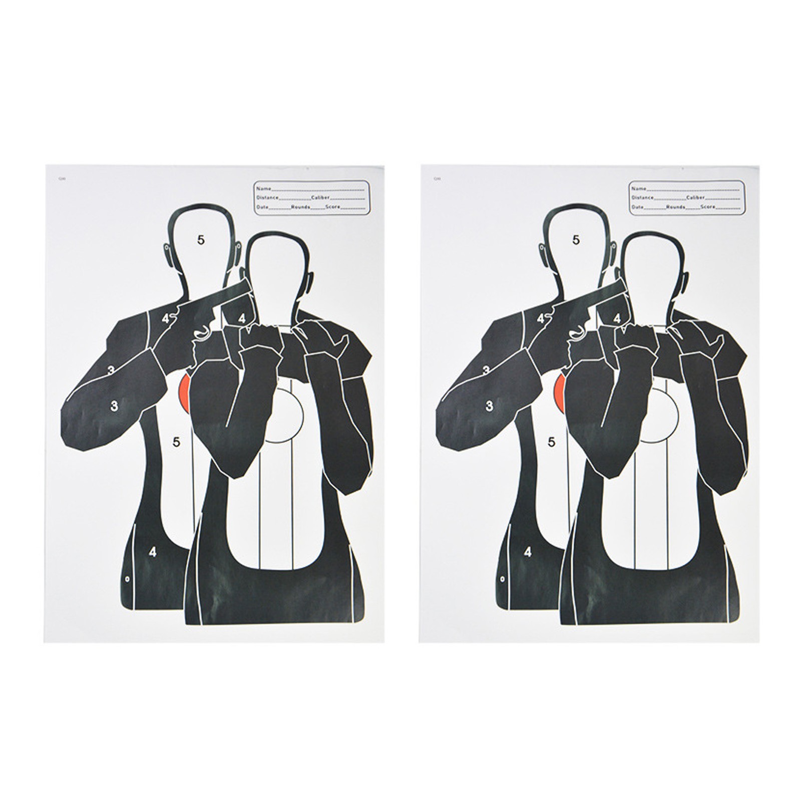 10Pcs Shooting Targets Paper Archery Paper Targets Bow Hunting Shoot